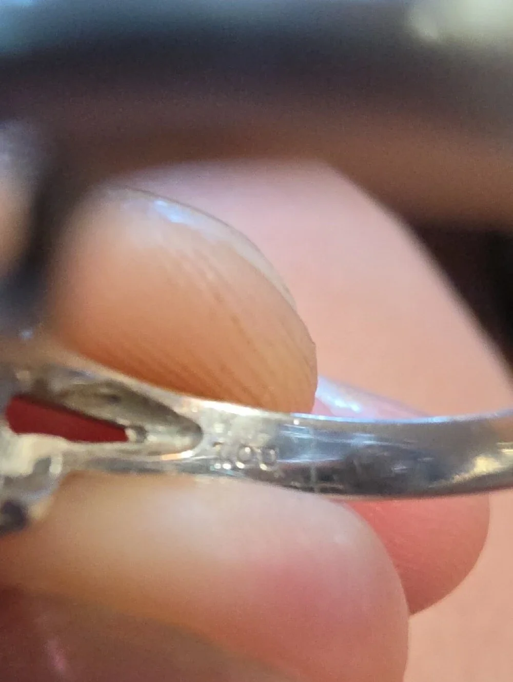 Platinum 900 1ct Diamond Chevron Ring.